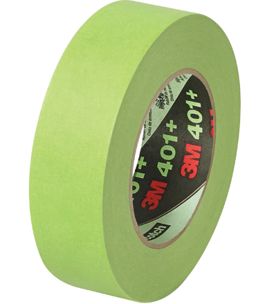 Tape, Masking, 1.5&quot; x 60 yds,
Green, 3M 401+/233+, 16
rls/cs