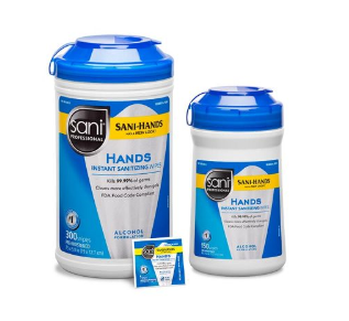 Wiper, Wet, Instant Hand Sanitizing wipes,