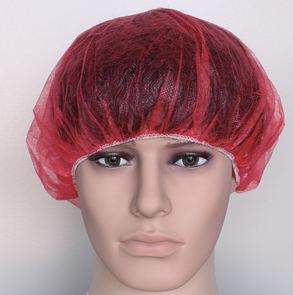 Bouffant,Cap,21&quot;,Red,1M/cs