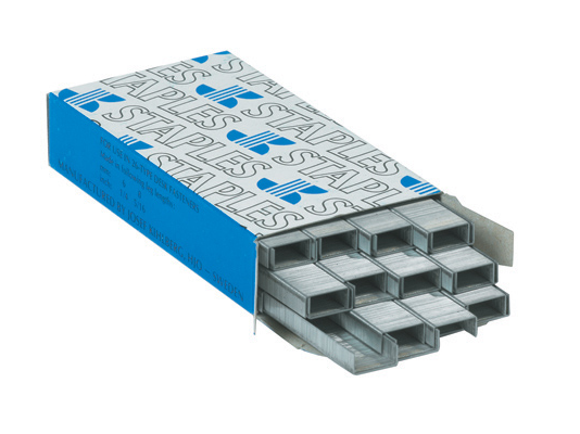 Staples, 1/4&quot;, for desk top stapler, 5000/case