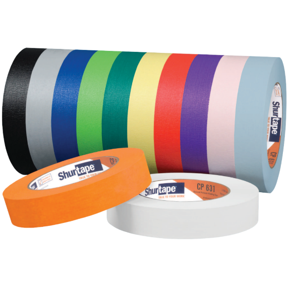 Tape, Masking, 1&quot; x 60 yds,
4.9 mil, Dark Green,  General
Purpose, CP 631, 36 rls/cs,
96 cs/sk 