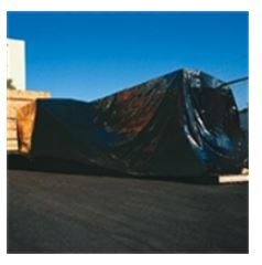 Poly Sheeting, 20&#39;x100&#39;, 4mil,  Heavy Duty, Black