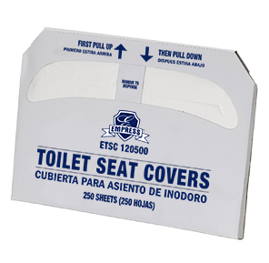 Toilet, Seat Cover,
Half-fold,250/Pkg, 20
Pkgs/Case,