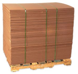 Corrugated Pad, 20&quot; x 30&quot;,  kraft, 200#, 5/bndl, 500/bale