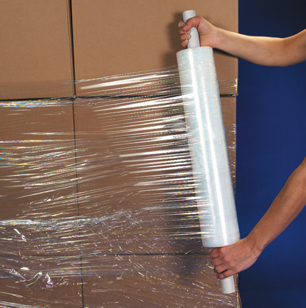Stretch Film, Hand Grade, 20" x 1000', 80 Gauge, Extended