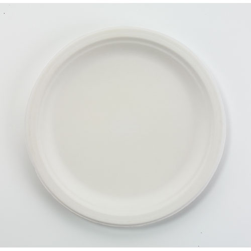 Plates, Paper, 9&quot;, Heavy
molded fiber plate, White, 4
Pkgs/125, 500/Case