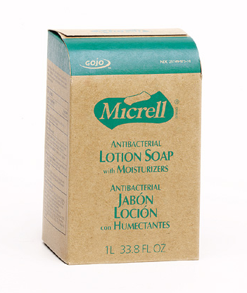 Soap, Hand, Antibacterial
Lotion &quot;Micrell&quot; 8 - 1 liter
bags 