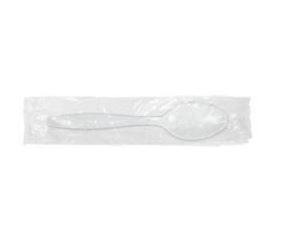 Spoon,Teaspoon,Wrapped,
Med.Wt., White, 1000/cs