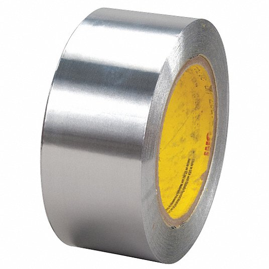 Tape, Foil, 4&quot; x 50 Yards, 2 Mil, Dead Soft, Aluminum