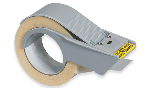 Tape Dispenser, Carton
Sealing, 2&quot; Tape,
Strapping/Filament, Economy,
Gray, Tape Logic