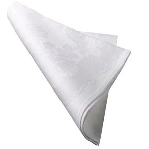 Napkin, 15X17, 2 Ply, 1/8 Fold Lunch &amp; Dinner, White,