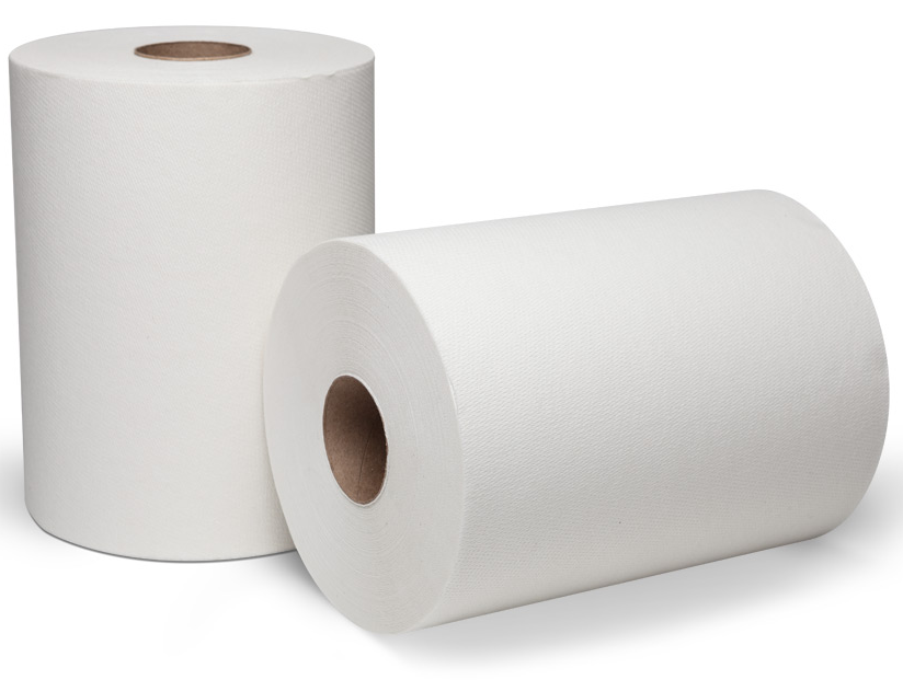 Towel,roll,8&quot;x450&#39;,Dublnature,
white,12 rls/cs, 48cs/sk