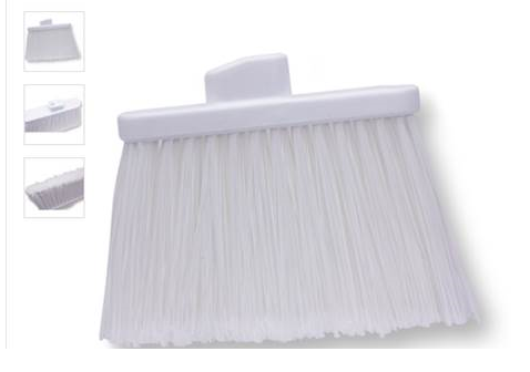 Broom,Household,Upright
Broom, Angled, 12&quot;Flare,
Medium Duty, White