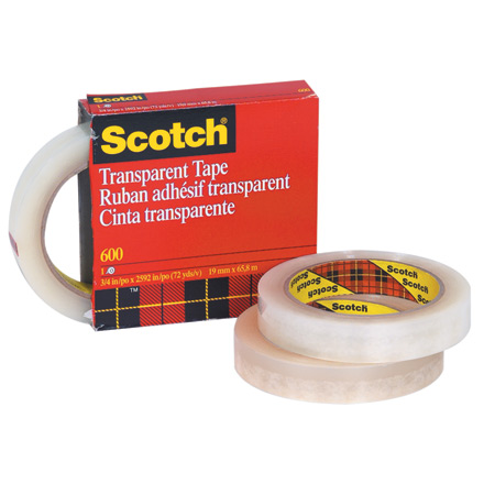 Tape,3M,3/4&quot;X72yd,Clear,24/Cs