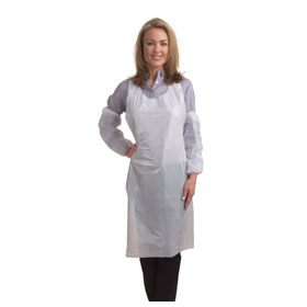 Apron, 28X46, 1.25 Mil, Poly
White, 100/Box, 5 Boxes/Case