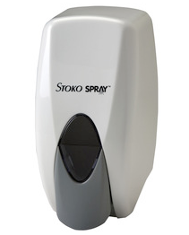 Dispenser, Soap, Stoko Spray, 400 mL Capacity, White, 12/cs