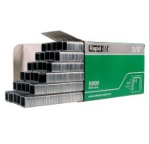 Staple,3/8&quot;, Galvanized, Rapid 54, 20bx/Cs, 5000/Bx