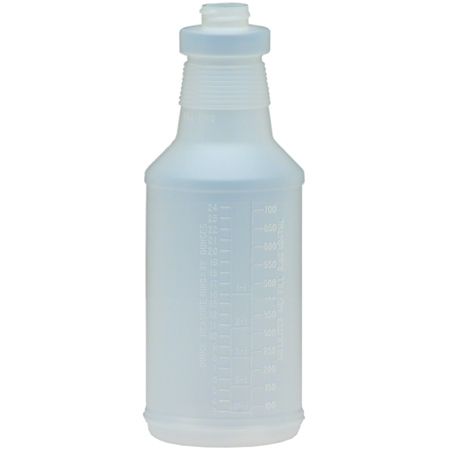 Plastic Bottle, Graduated,
24oz., clear, 96 Bottles/Cs.