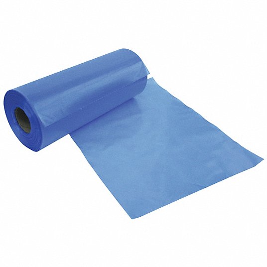 Poly bag, 4mil/Full,12x18 ,4% 
Cast VCI  Blue tint, 300/Cs., 
printed bag size, printed on 1 
side; 30 Cs/Skid