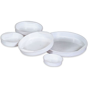 End Caps, 4&quot;, Plastic, White. Use with Part # KT4X120EACH