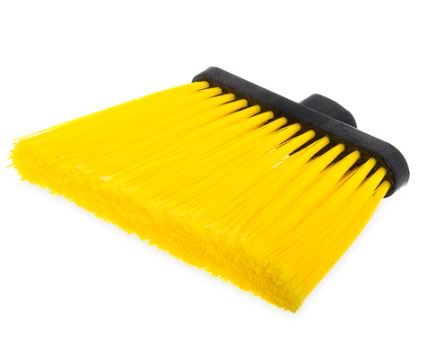 Broom, Flagged, Head,
Yellow, Duo Sweep, 12in flare,
Angled, 12/cs