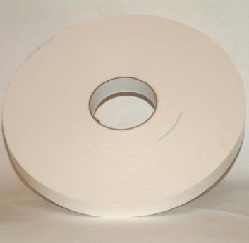 Tape,1/2&quot;X216&#39;,double Faced WHITE Foam,1/32&quot; Width,