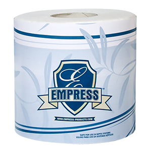 Tissue, Bath, 4.06&quot; x 3.6&quot;,
2-Ply, Empress, 500
sheets/roll, 96 rls/cs