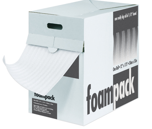 Foam Dispenser Pack 12&quot;x175&#39;,perf 12, 1/8&quot; foam