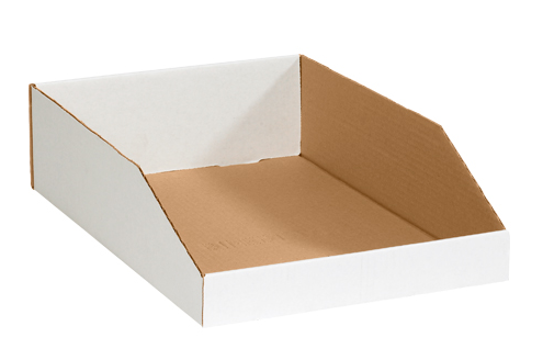 Bin Box, 12X18X4-1/2, 32ECT, White,Open Top, 50/Bndl,900/Sk