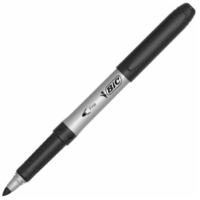 Marker, Black, Fine Point,  12/Box