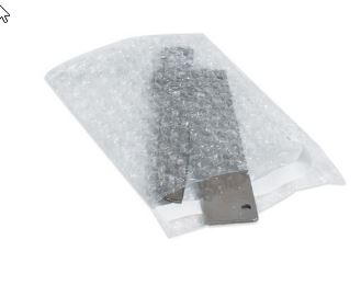 Bag, Bubble out,4x5.5,  3/16&quot;Self Seal 1500/Cs, 