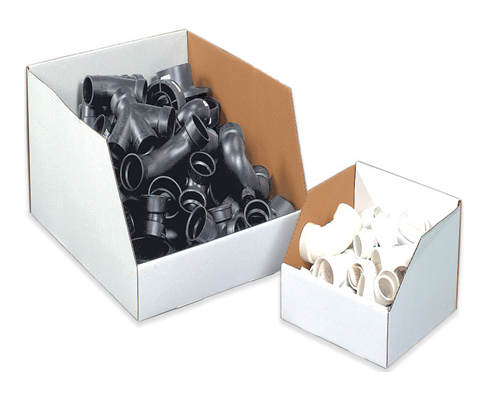 Bin Box12&quot;x18&quot;x10&quot;  Open Top (White) 25/bndl, 300/bale