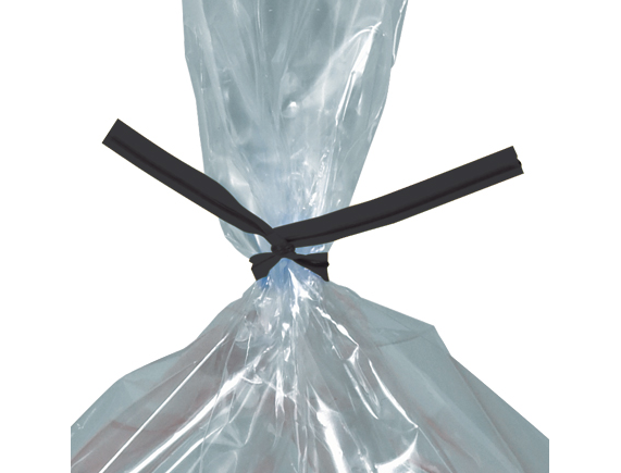 Twist Ties, Plastic, 12&quot; x 5/32&quot;, Black, 2000/cs