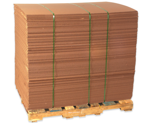 Pad, Corrugated, 30&quot; x 60&quot;,
Single Wall, Kraft,
200#/ECT-32, 5/bundle,
250/bale