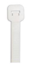 Cable Ties, 8&quot;, 40# - Natl.
White, Nylon, 1000/cs