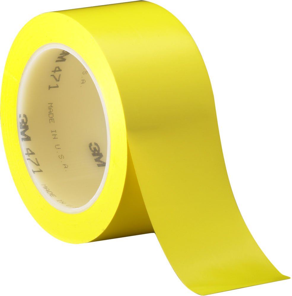 CVT-636T - VINYL
TAPE,YELLOW,1&quot; X
36YDS,ADHESIVE,48ROLLS/CASE