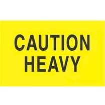 Label,3x5,Caution
Heavy,500/RL yellow / black