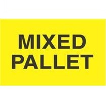 Label, 3&quot;X5&quot;, &quot;Mixed Pallet&quot;
500/Roll