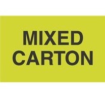 Label,&quot;Mixed Carton&quot;,3&quot;x5&quot;, 500 per roll