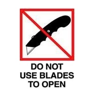 Label,Do not use blades to
open,3x4,wht/blk,500/rl