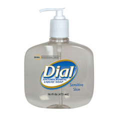 Soap, Hand, Dial,
Antibacterial Soap, clear
16oz, 12/CS