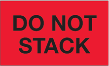 Labels, Do Not Stack-Red,
500/ROLL 3x5 Red