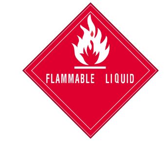 LABEL, &quot;FLAMABLE LIQUID&quot; 
4&quot;X4&quot;, 500 PER ROLL