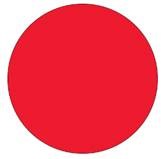 Label, 3/4&quot; Fluorescent Red,
Inventory Circle, 500/Rl