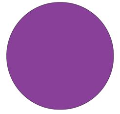 Label, 3/4&quot; Circle, Inv.,
Purple, 500/Rl