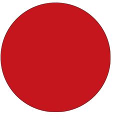 Label, Circular, 1&quot; Diameter, Inventory, Red, 500