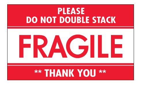 Label,Fragile Do not Double Stack,3x5, 500/rl