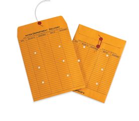 Envelope, 10&quot;x13&quot;,
Inter-Department String &amp;
Button Closure, 100/CASE