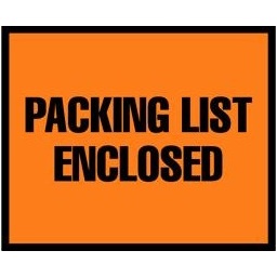 Packing List Envelopes