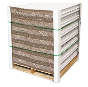 Edgeboard, 3&quot;x3&quot;x40&quot;, .120, 
white, 1944/skid